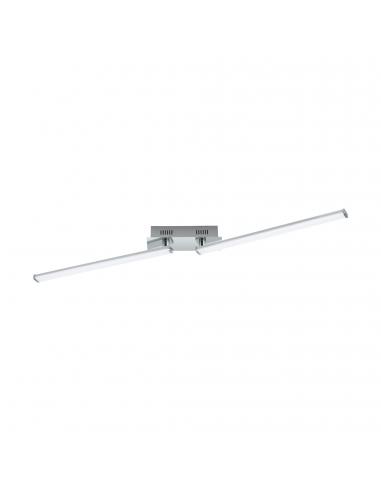 EGLO 96107 - LASANA 2 LED Ceiling Light in Steel, Chrome Aluminum and Acrylic