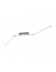EGLO 96108 - LASANA 2 LED Ceiling Light in Steel, Chrome Aluminum and Acrylic