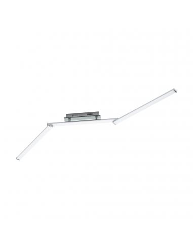 EGLO 96108 - LASANA 2 LED Ceiling Light in Steel, Chrome Aluminum and Acrylic