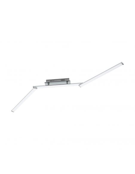 EGLO 96108 - LASANA 2 LED Ceiling Light in Steel, Chrome Aluminum and Acrylic