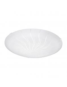 EGLO 96111 - MARGITTA 1 LED Ceiling Light in White Steel and Glass
