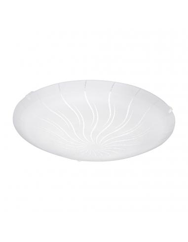 EGLO 96111 - MARGITTA 1 LED Ceiling Light in White Steel and Glass