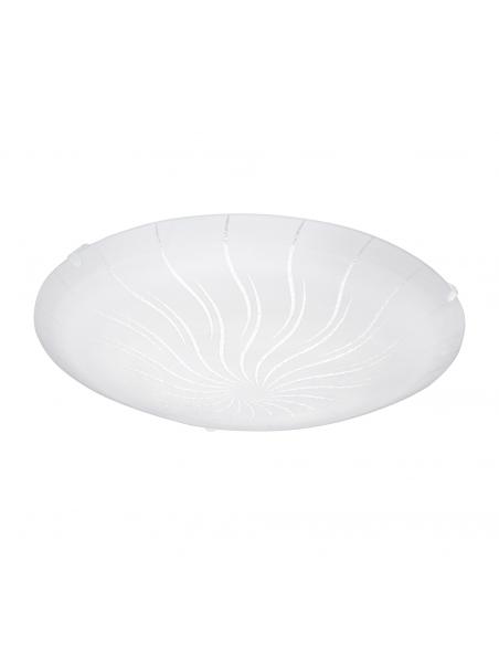 EGLO 96111 - MARGITTA 1 LED Ceiling Light in White Steel and Glass