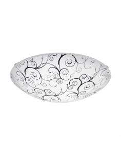 EGLO 96117 - MARGITTA 1 LED Ceiling Light in White Steel and Glass