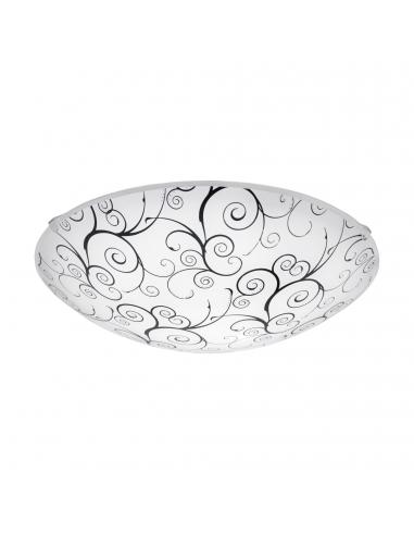 EGLO 96117 - MARGITTA 1 LED Ceiling Light in White Steel and Glass