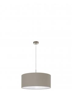 EGLO 31576 - PASTERI Hanging Lamp made of Nickel-matte Steel and Textile Fabric