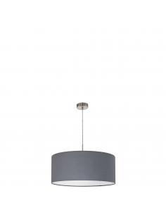 EGLO 31577 - PASTERI Hanging Lamp in Nickel-matte Steel and Textile Fabric