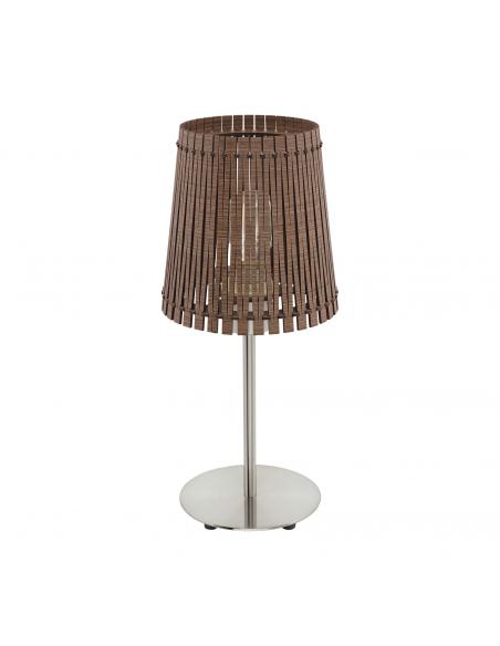 EGLO 96203 - SENDERO Lámpara Lamella en Acero níquel-mate y Madera