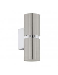 EGLO 96261 - PASSA LED Wall Light in Nickel-matte Steel, chrome