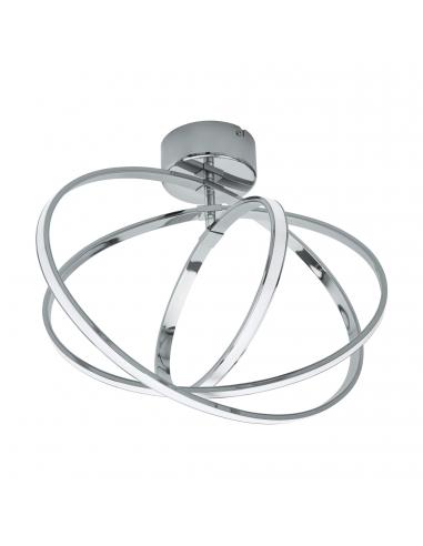 EGLO 96306 - SELVINA LED Ceiling Light in Chrome Aluminum and Acrylic