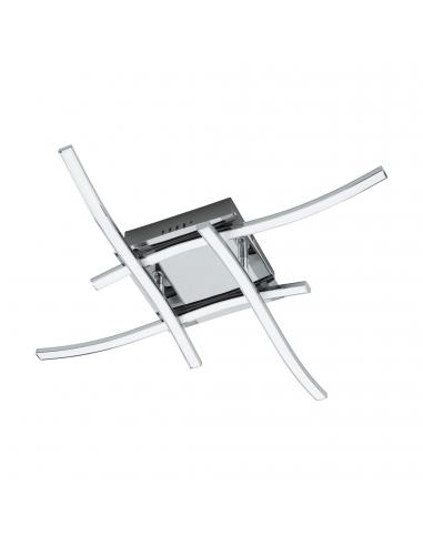 EGLO 96327 - VALMORA LED Ceiling Light in Chrome Aluminum and Acrylic