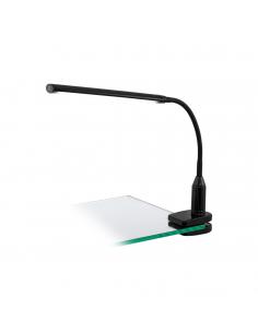 EGLO 96437 - LAROA LED Clip Lamp in Black Acrylic