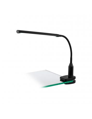 EGLO 96437 - LAROA LED Clip Lamp in Black Acrylic
