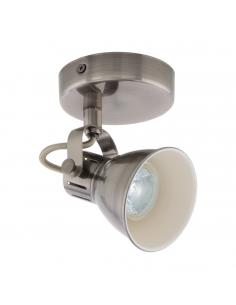 EGLO 96552 - SERAS Living Room Lamp in antique nickel steel, cream