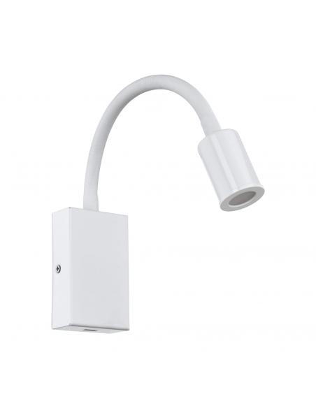 EGLO 96566 - TAZZOLI LED Wall Light in Steel, white plastic