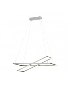 EGLO 96815 - TAMASERA LED pendant lamp in matte nickel steel and Acrylic