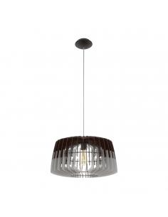 EGLO 96956 - ARTANA Hanging Lamp in Wood in Matte Nickel Steel and Wood