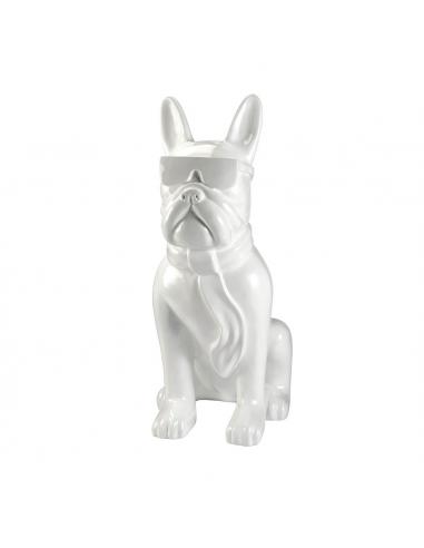 Bulldog Frances-Figura Grande Blanca...