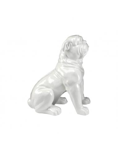 White Bulldog-Figura Grande Blanca -...
