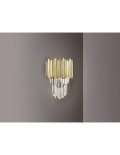 Chrome-Gold Wall Light -...