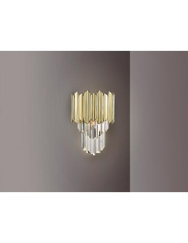 Chrome-Gold Wall Light - SCHULLER Tiara