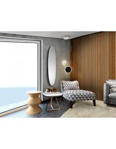 Oval Mirror 136X36 Black -... 2