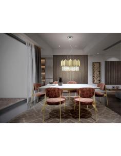 Lámpara 6 Luces  Cromo-Oro... 2