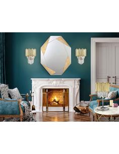 Chrome-Gold Wall Light -... 2