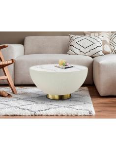 Mesa Centro Blanco-Latón -... 2