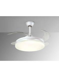 Ventilador Blanco Ø50 Regulable Mando - Schuller Vento 2