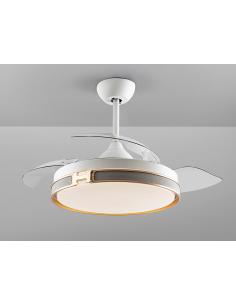 Ventilador Blanco Oro Regulable Mando - Schuller Herón 2