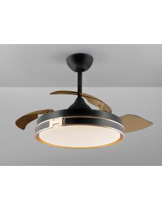 Ventilador Negro Oro Regulable Mando - Schuller Herón 2