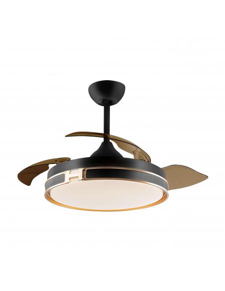 Ventilador Negro Oro Regulable Mando - Schuller Herón