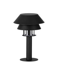 Black steel plinth lamp -...