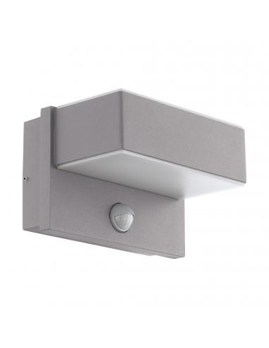 EGLO 97159 - AZZINANO Outdoor wall light with motion sensor in galvanized steel silver and acrylic