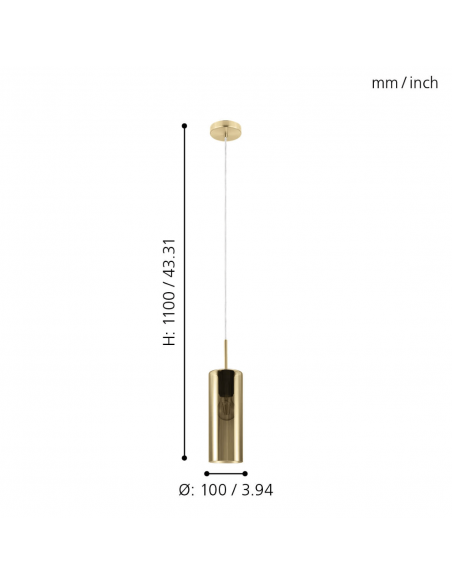 Photo measurements EGLO 98696