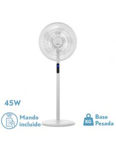 Icon Blanc 3vel 45w 119x44x40 Cm Oscillating 5asp.c/ Remote Standing Fan, Timer