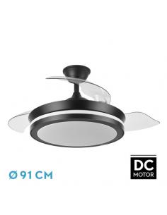Fan Dc Sparta Black Mini 72w 6120lm 91d 3asp.d Esp.3000-4000-6000k Remote+tempor+memory