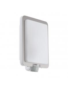 EGLO 97218 - MUSSOTTO Outdoor wall light with motion sensor in stainless steel, stainless steel plastic, white and Acr