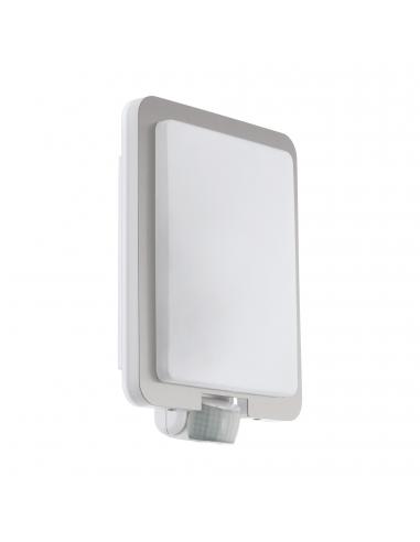 EGLO 97218 - MUSSOTTO Outdoor wall light with motion sensor in stainless steel, stainless steel plastic, white and Acr