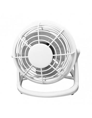 Miniventilador Sobremesa Tango 2,5w 5v Blanco 14,5x14,5x10 Cm Orientable Alimentacion Mediante Puerto Usb