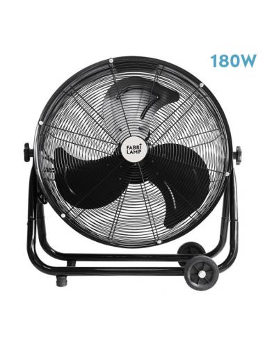 Poniente Industrial Fan 180w Black 64d 3 Speeds 67.5x75x41 Cm Adjustable