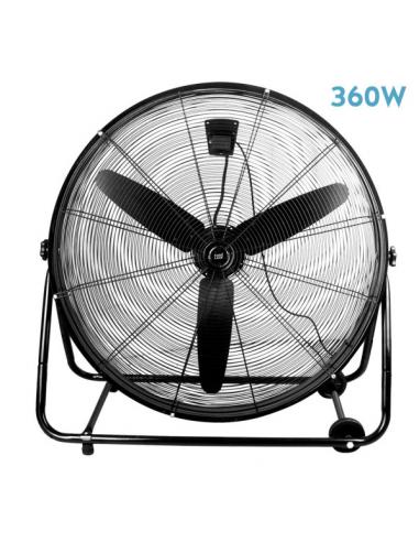 Vendaval 360w Black Industrial Fan 87d 3 Speeds 92.5x95x42 Cm Adjustable