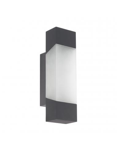 EGLO 97222 - GORZANO Outdoor LED Wall Light in Galvanized Steel Anthracite and Acrylic