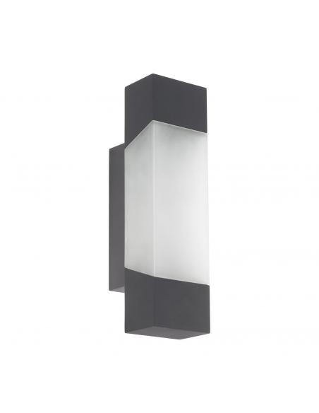 EGLO 97222 - GORZANO Outdoor LED Wall Light in Galvanized Steel Anthracite and Acrylic