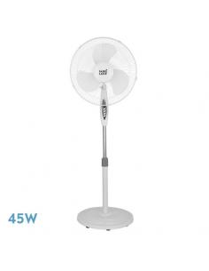 Bise Blanc 3 Speed 45w Regx43x40cm Oscillating 3 White Blade Floor Fan With Remote And Timer