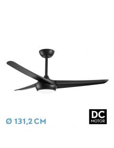 Fan Dc Patras 24w Black 3blades 6vel 3colors 131.2d 2424lm Remote, memory, timer