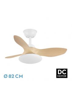 Fan Dc Paramo 36w 2880lm White/beech 3asp 82d 3000k,4500k,6000k,remote+tempor+memory