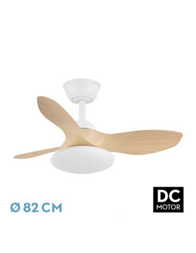 Fan Dc Paramo 36w 2880lm White/beech 3asp 82d 3000k,4500k,6000k,remote+tempor+memory