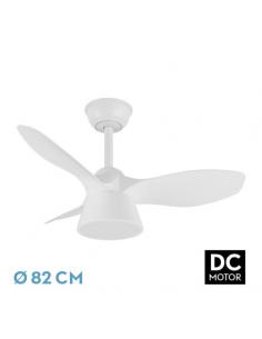Fan Dc Cubic 36w 2680lm White 3 Blades 82d 3000k,4500k,6000k,remote+tempor+memory